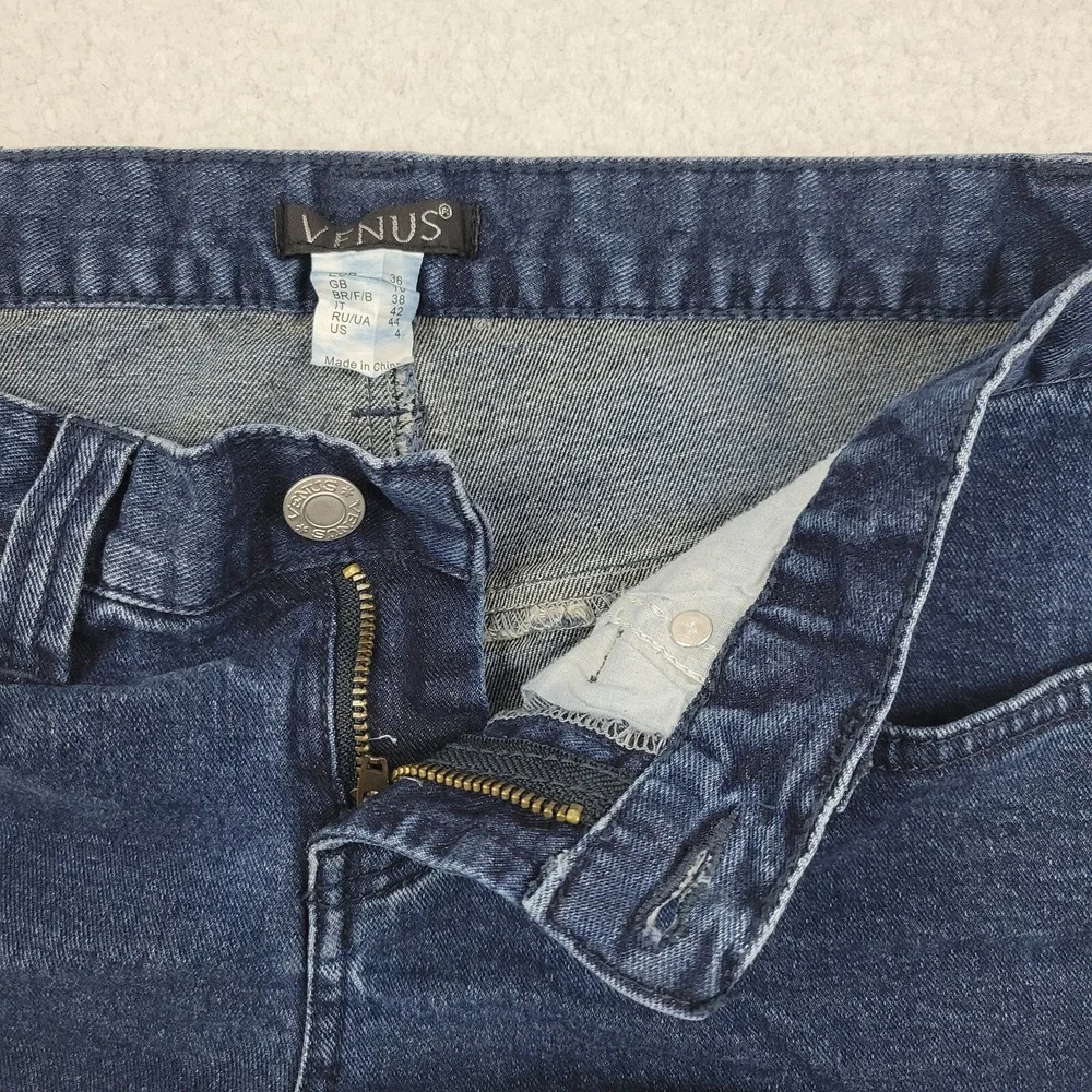 Venus Denim Cut Off Shorts Womens US 4 Blue Cotton Blend Stretch 29x2‎